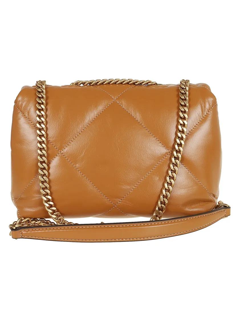 TORY BURCH Hobo bags Kira Diamond Quilt Small Convertible Shoulder Bag in bruin