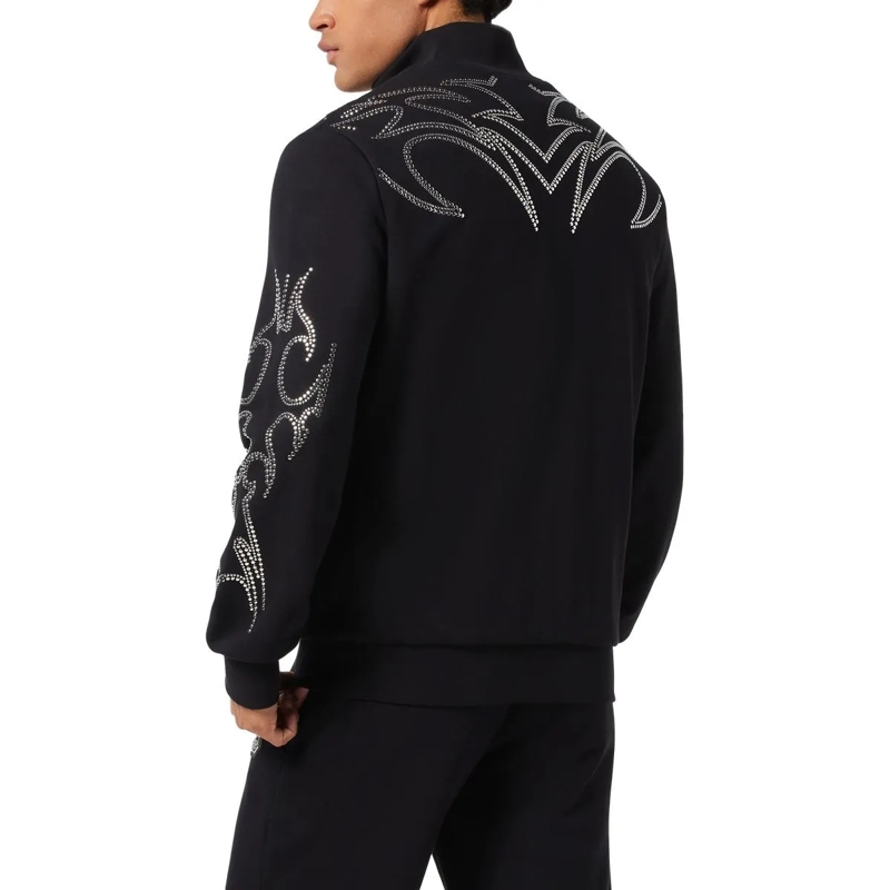 Philipp Plein Daunenjacke Jogging Jacket Stud-Embellished schwarz(Image 4)