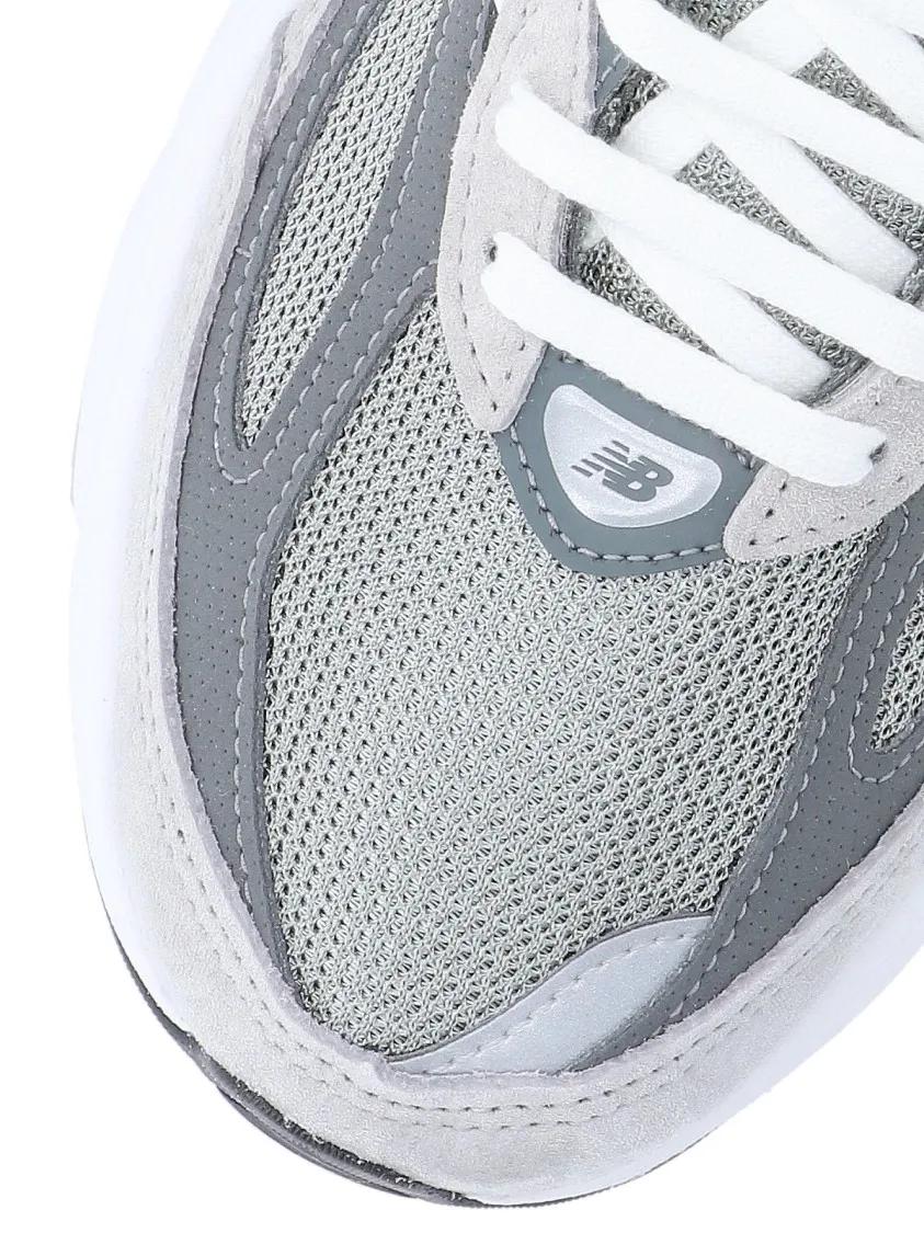 Thumbnail - New Balance Low-Top Sneaker - Tonal Grey Leather And Mesh Sneakers - Gr. 6_5 - in Grau - für Damen
