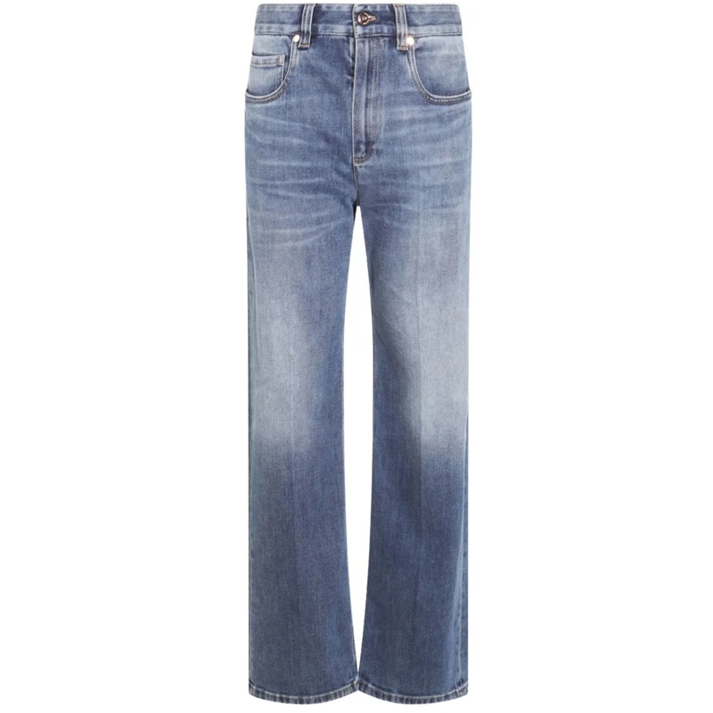Brunello Cucinelli Jeans mit geradem Bein Jeans Blue blau