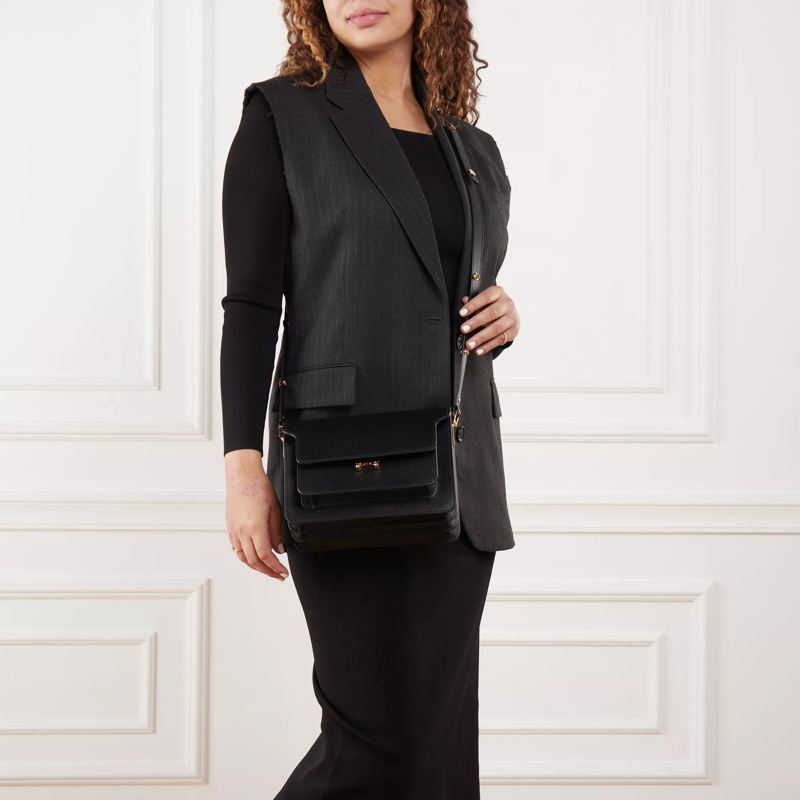 Marni Crossbody Bag Trunk Bag Medium Black(Image 2)