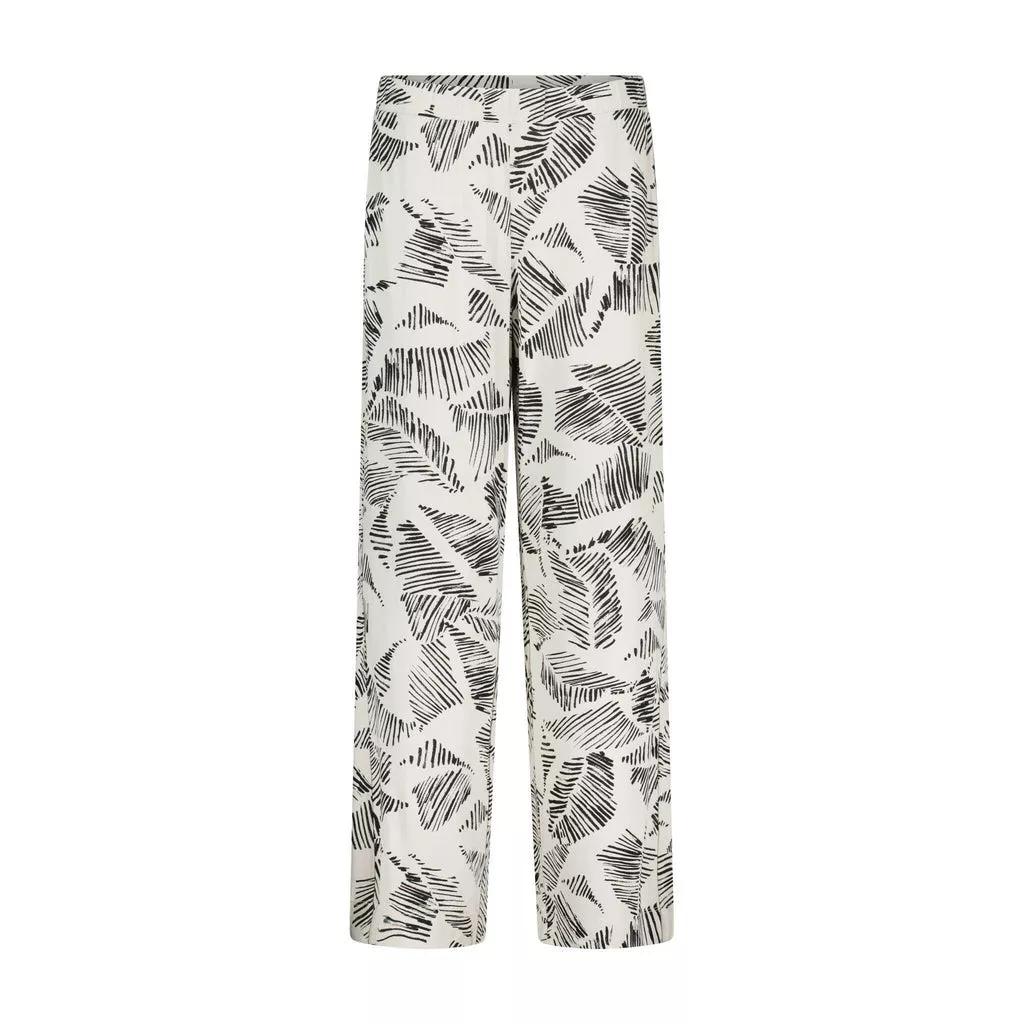 Sportalm - Weite Hose mit Print - Größe 48 - gray