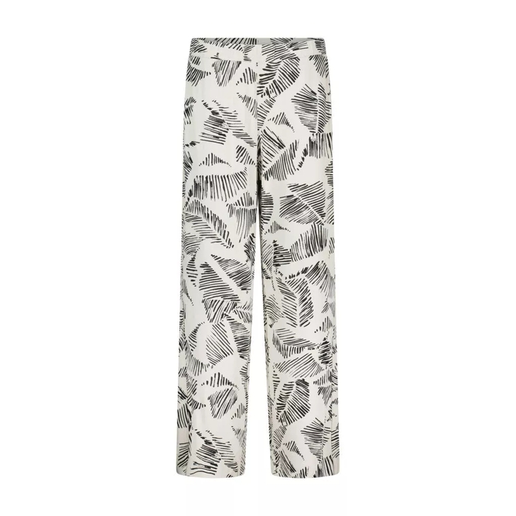 Sportalm Weite Hose mit Print Hellgrau