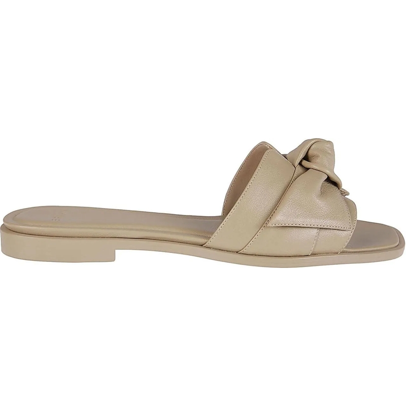ALEXANDRE BIRMAN Claquettes Maxi Clarita Square Flat Sandals Brown braun