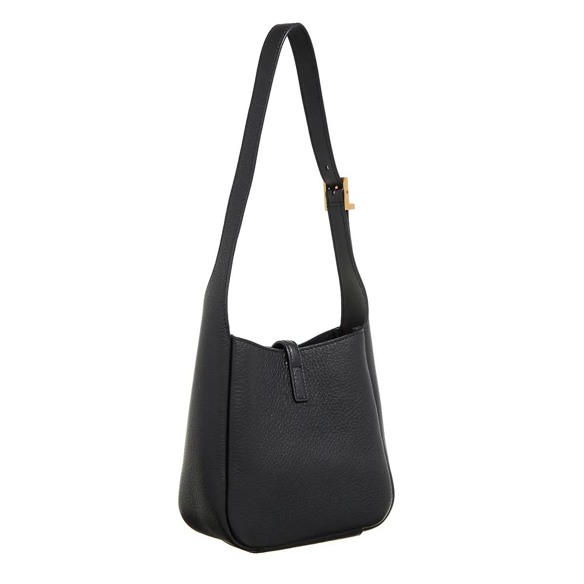 Saint Laurent Shoppers & Totes Le 5 à 7 Baby Supple Shoulder Bag in zwart
