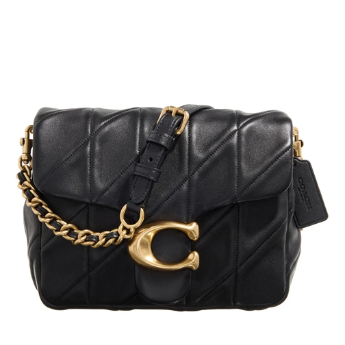 Coach Quilted Washed Leather Times Square Tabby Shoulder Black Borsetta a tracolla