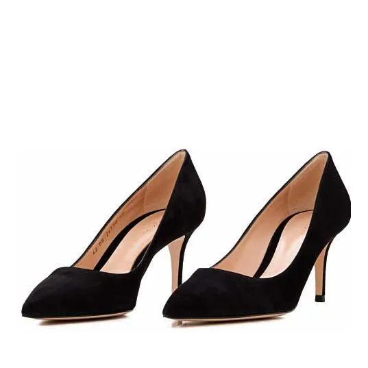 Gianvito Rossi Pumps & High Heels - 70Mm Gianvito Suede Pump - Gr. 39,5 (EU) - in Schwarz - für Damen