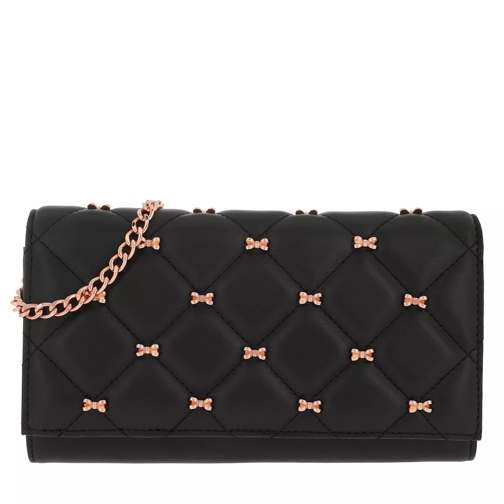 Ted Baker Cambre Quilted Bow Crossbody Bag Matinee Black Borsetta a tracolla