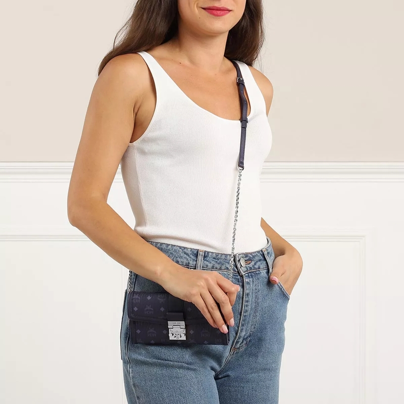 MCM Sac à bandoulière Tracy Vi Woc Lrg Bk Black(Image 4)