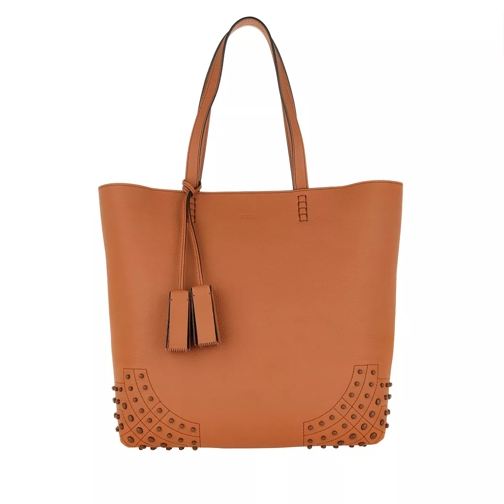 Tod's Satchel Wave New Tote Soft Gommini Brandy Tote