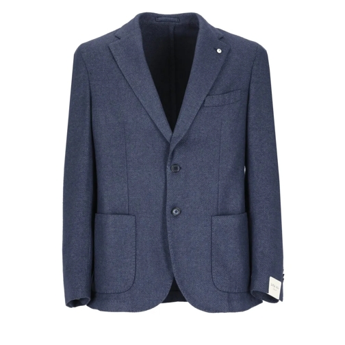 Lubiam Blazer Wool Jacket Blue