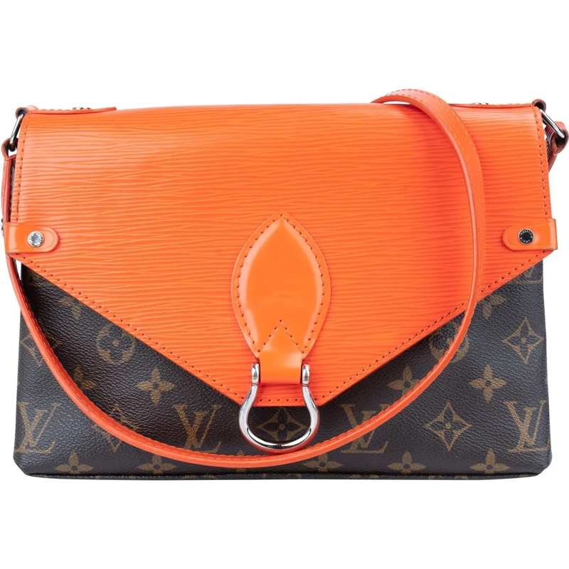 Louis Vuitton Schultertasche Louis Vuitton Canvas Monogram Epi Saint Michel PM  braun