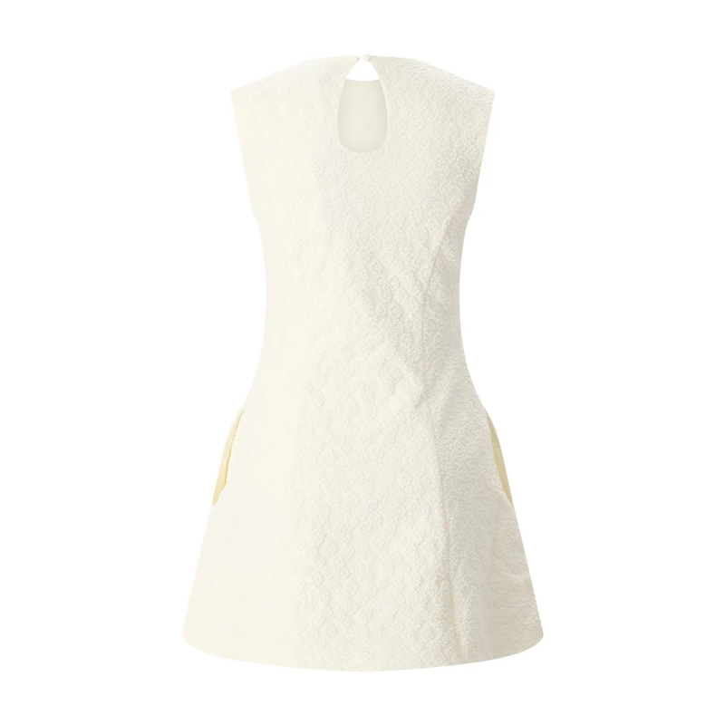 Rotate Mini-jurk Minikleid mit Muster weiß(Image 3)