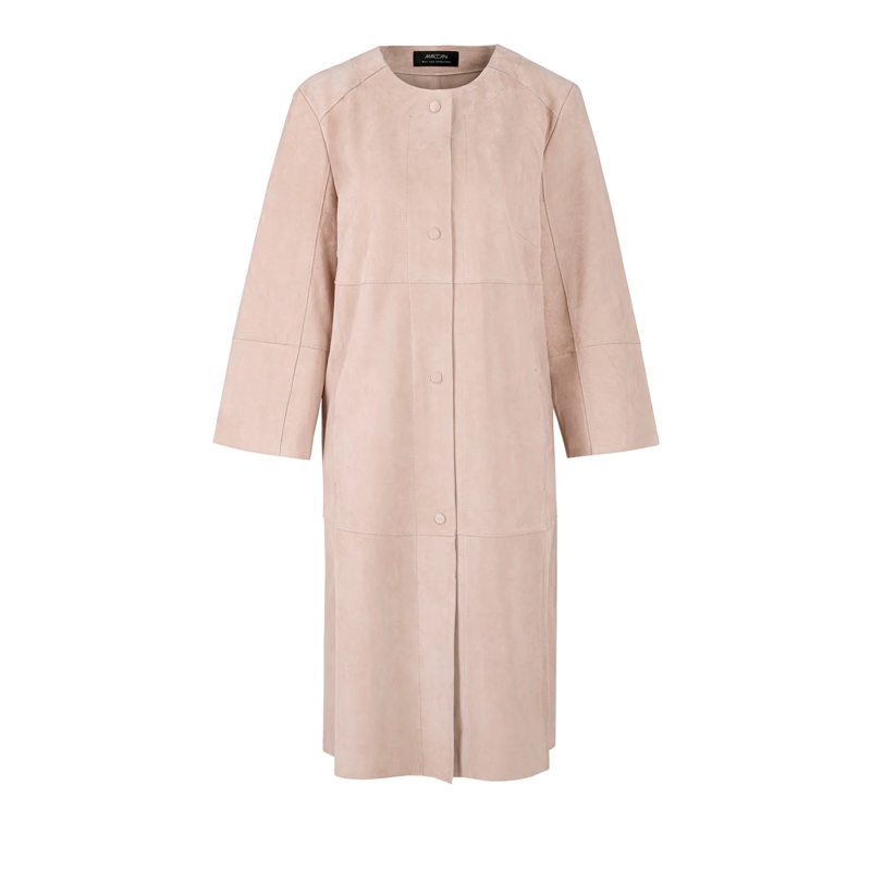 Marc Cain Wollen jas Mantel light desert taupe