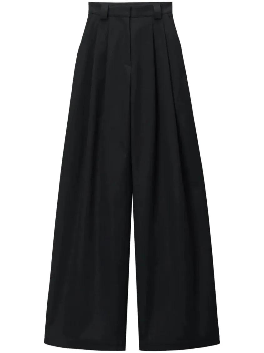 Alexander Wang - High-Waisted Wide-Leg Trousers - Größe 6 - schwarz