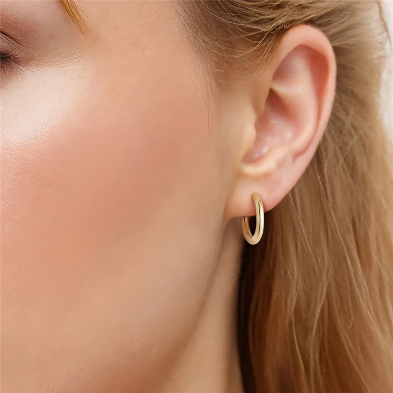 Glanzstücke München Ohrhänger Sterling Silber Creolen gold(Image 2)