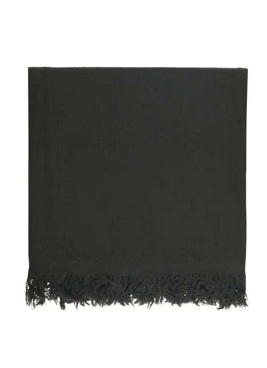 Rick Owens Tücher & Schals - Green Virgin Wool Knitted Blanket - Gr. unisize - in Schwarz - für Damen