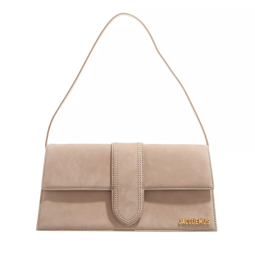 Jacquemus Le Bambino Long Flap Bag Leather Dark Beige Schultertasche
