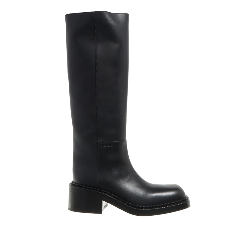 Prada Stiefel Leather Boots Nero