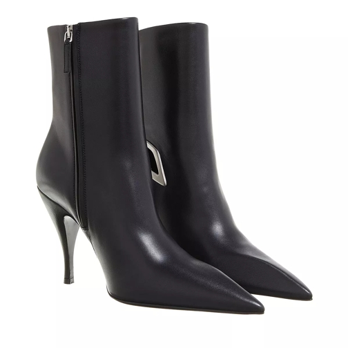 Off-White Crescent Bootie Black Silver Ankle Boot