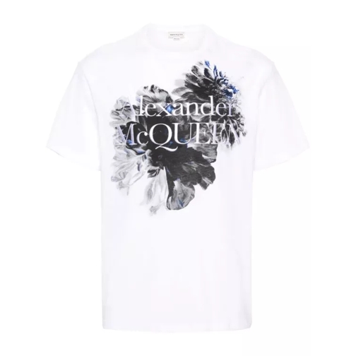 Alexander McQueen White Dutch Flower T-Shirt White 
