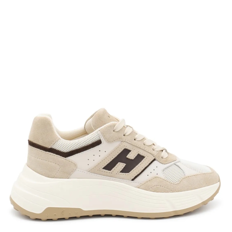 Hogan Lage-top sneaker Beige Leather Sneakers Neutrals