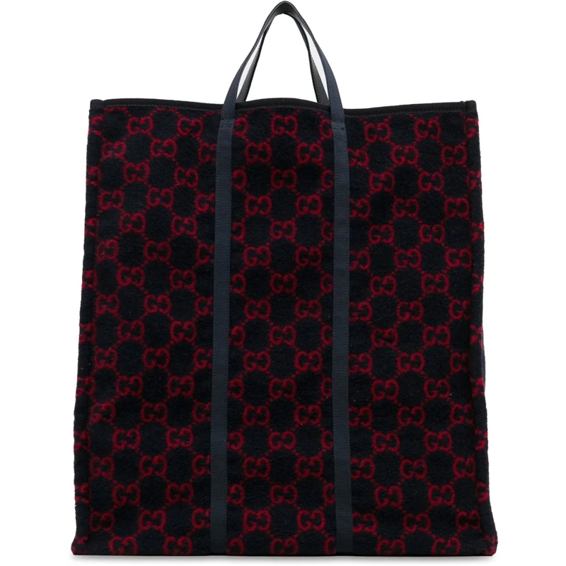 Gucci Schultertasche GG Wool Tote blau