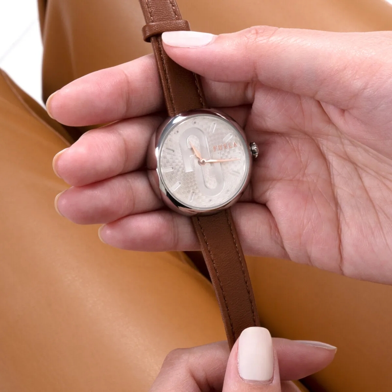 Furla Quarzuhr Quarz Analog Uhr Furla Cosy braun(Image 5)