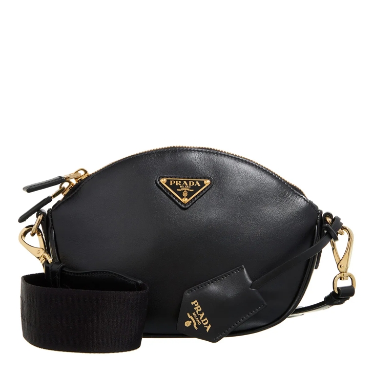 Prada City Leather Shoulder Bag Nero Crossbody Bag