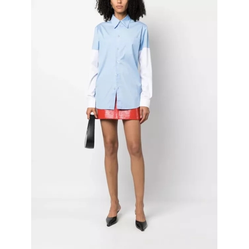 Marni Chemises Cotton Shirt With Wite Sleeves Blue (Image 2)