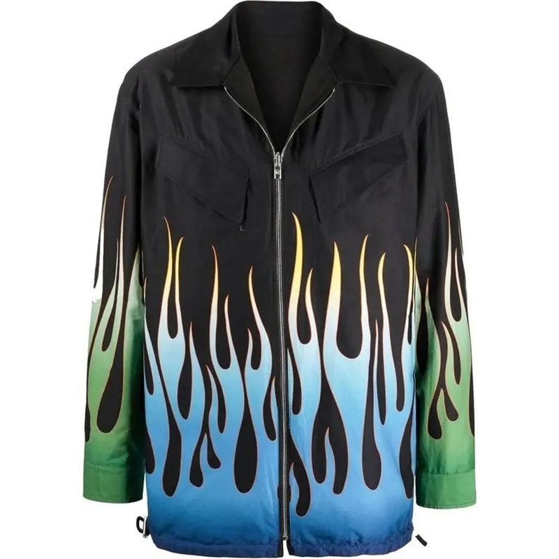 Kenzo Doudoune Kenzo Flame Print Reversible Jacket schwarz(Image 4)