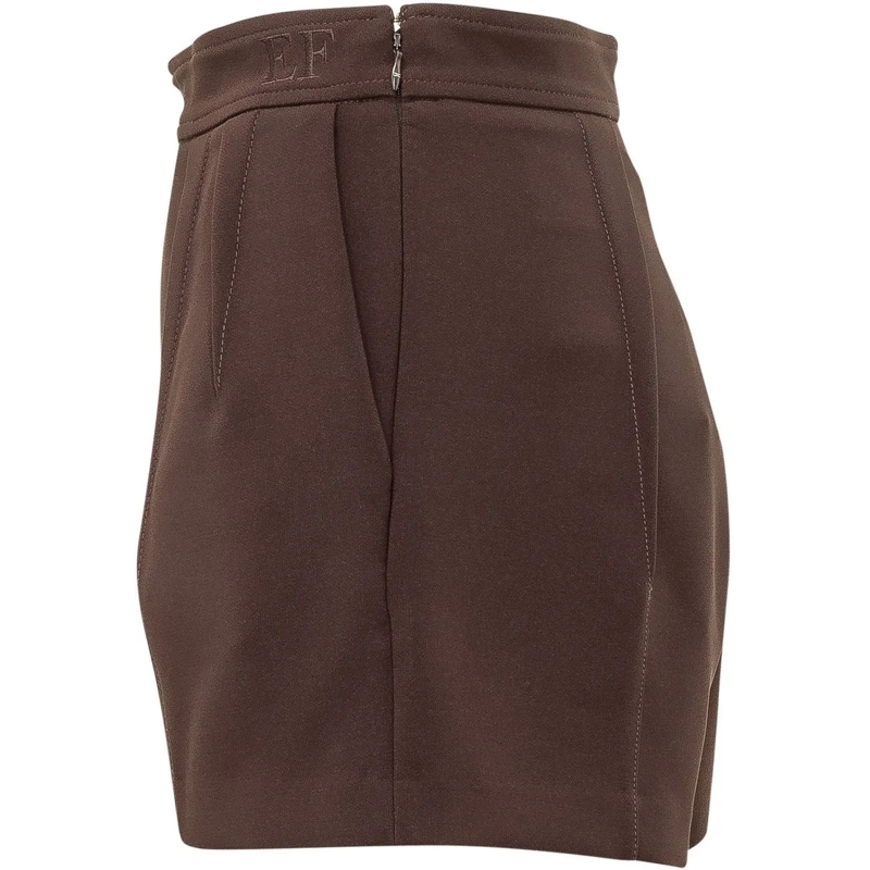 Elisabetta Franchi Shorts Shorts Sartoriali con Pieghe braun(Image 3)
