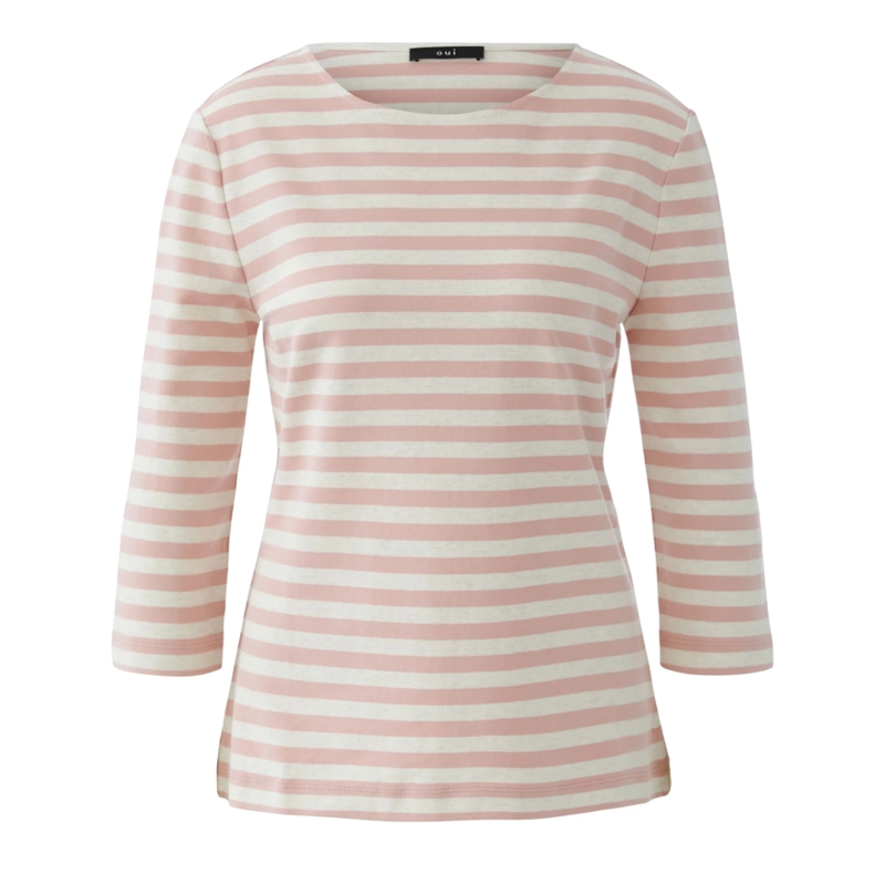 Oui 3/4-Arm-Shirt T-Shirt SOLEILA rot