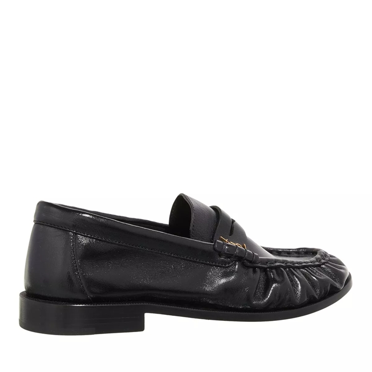 Saint Laurent Shiny Penny Loafer Black Loafer