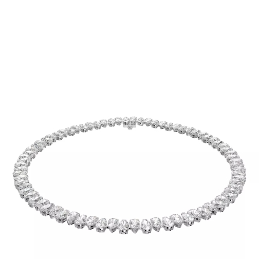 Swarovski Millenia Pear cut Rhodium plated White Collier court