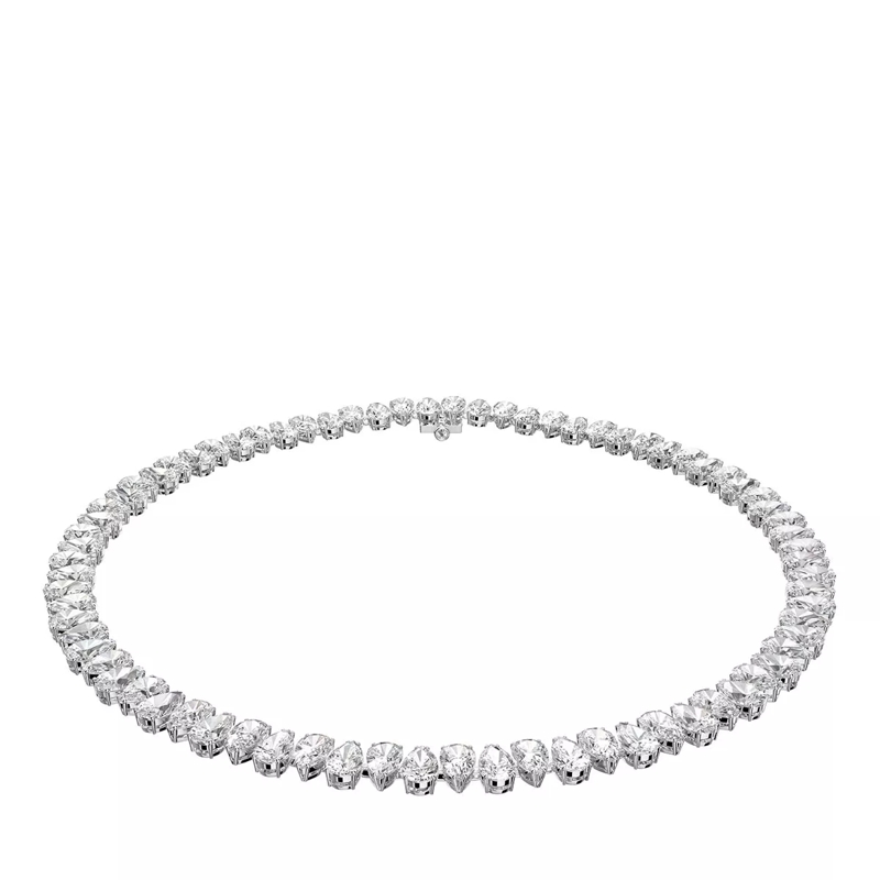 Swarovski Kurze Halskette Millenia Pear cut Rhodium plated White