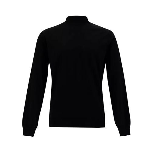 Gaudenzi Black Turtleneck With Long Sleeves In Wool Black 