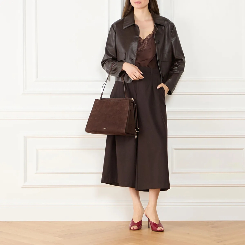 Alaia Schultertasche Le Click Medium Brun(Image 2)