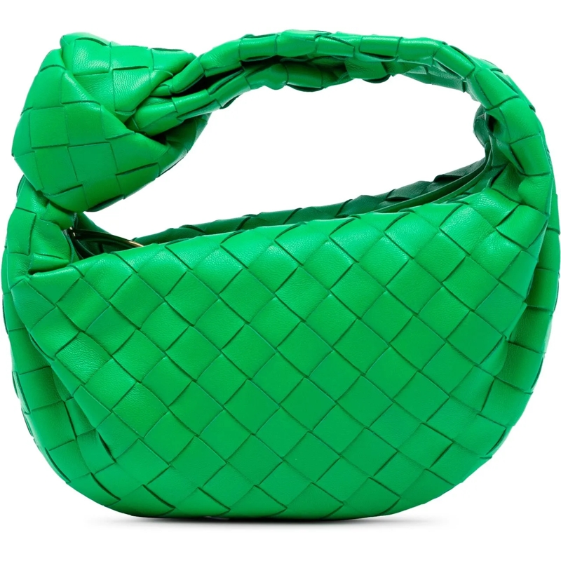 Bottega Veneta Schultertasche Mini Nappa Intrecciato Jodie grün