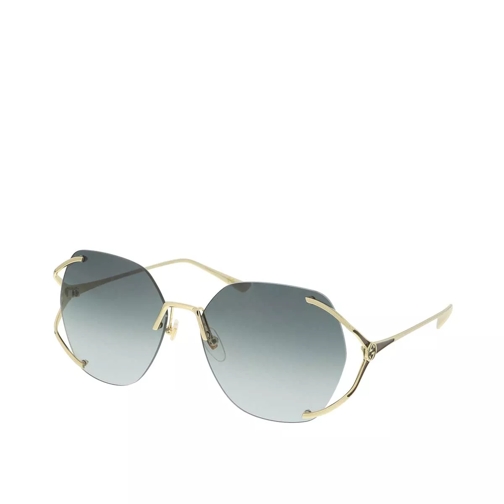 Gucci GG0651S-002 59 Sunglass WOMAN METAL Gold Sonnenbrille