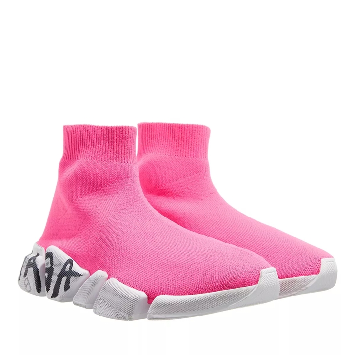 Hot pink best sale sock sneakers