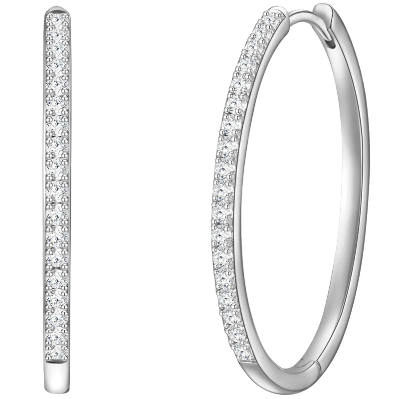 Glanzstücke München Ohrhänger Sterling Silber Creolen Zirkonia silber