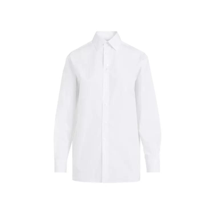 Polo Ralph Lauren - Adrien Ls White Cotton Shirt - Größe 8 - white