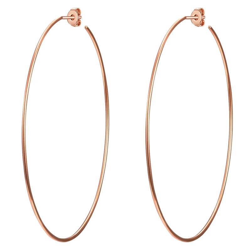 Glanzstücke München Ohrhänger Sterling Silber Creolen rosegold