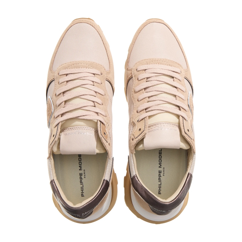 Philippe Model Low-Top-Sneaker Tropez Haute Low Woman West Mixage_Beige(Image 5)
