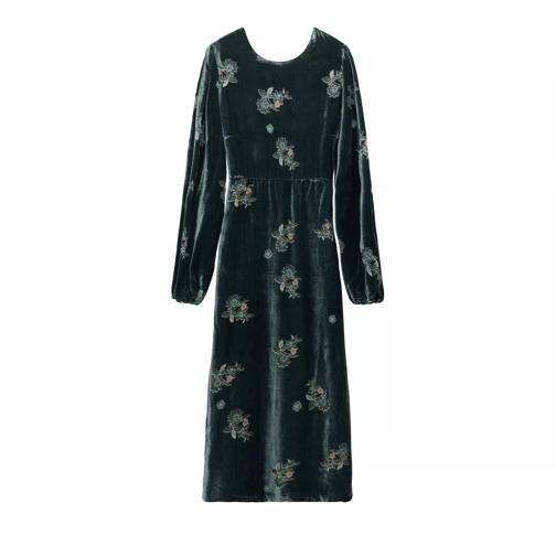 Dorothee Schumacher Robes en soie SHINY OPULENCE Kleid 056 GREEN ROSE MIX