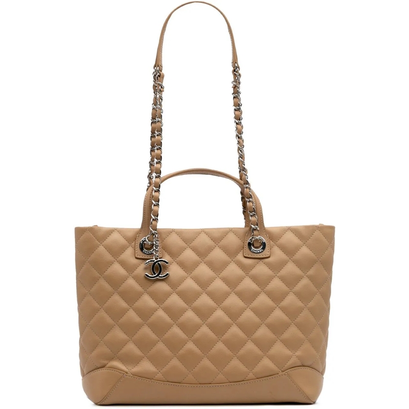 Chanel Sac à bandoulière Small Quilted Calfskin Easy Shopping Tote braun