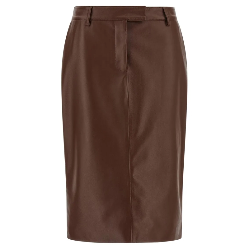 Giuseppe Di Morabito Jupe en cuir Leather Skirt Grey