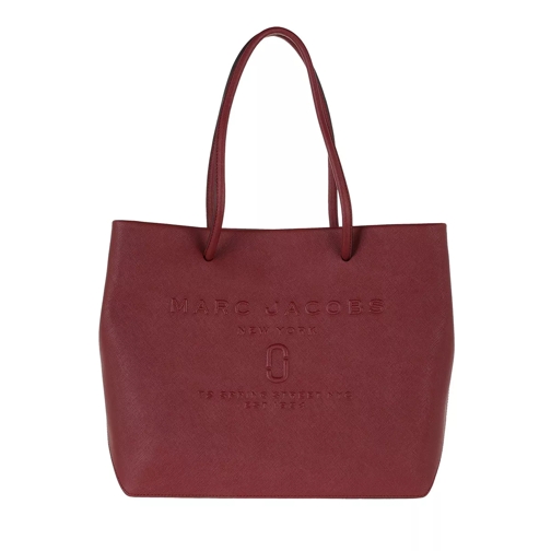 Marc Jacobs Logo Shopper East-West Tote Bag Vachetta Red Fourre-tout