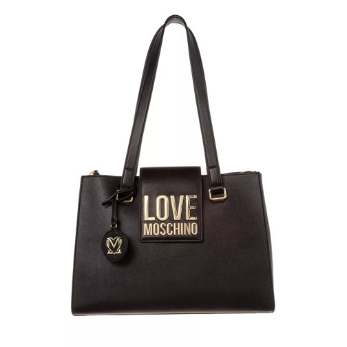 Love Moschino Borsa Bonded Pu  Nero Shopping Bag